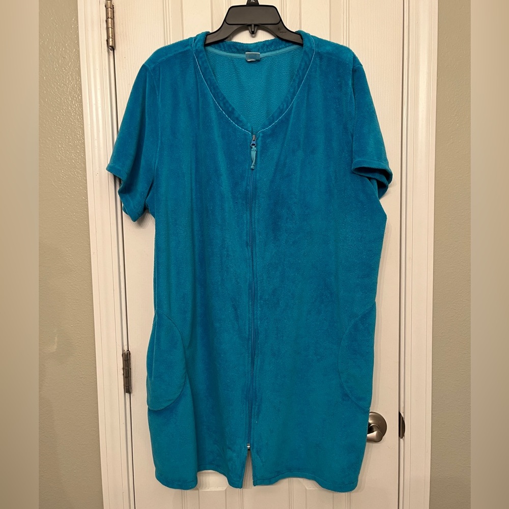 Robe plus size 2X Teal with pockets